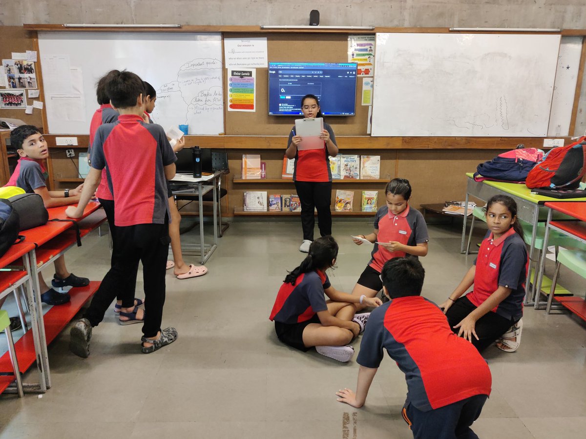 MoriShivali's tweet photo. Exciting Student-Led Session Alert! 🌟She got her fellow classmates involved in an engaging card-sorting activity, exploring what fairness means to each of us. 🃏🤝 Kudos for leading the way and reminding us why fairness is crucial in shaping a better world! 🌍 @Ms_Ritu https://t.co/ADeA5dM39N
