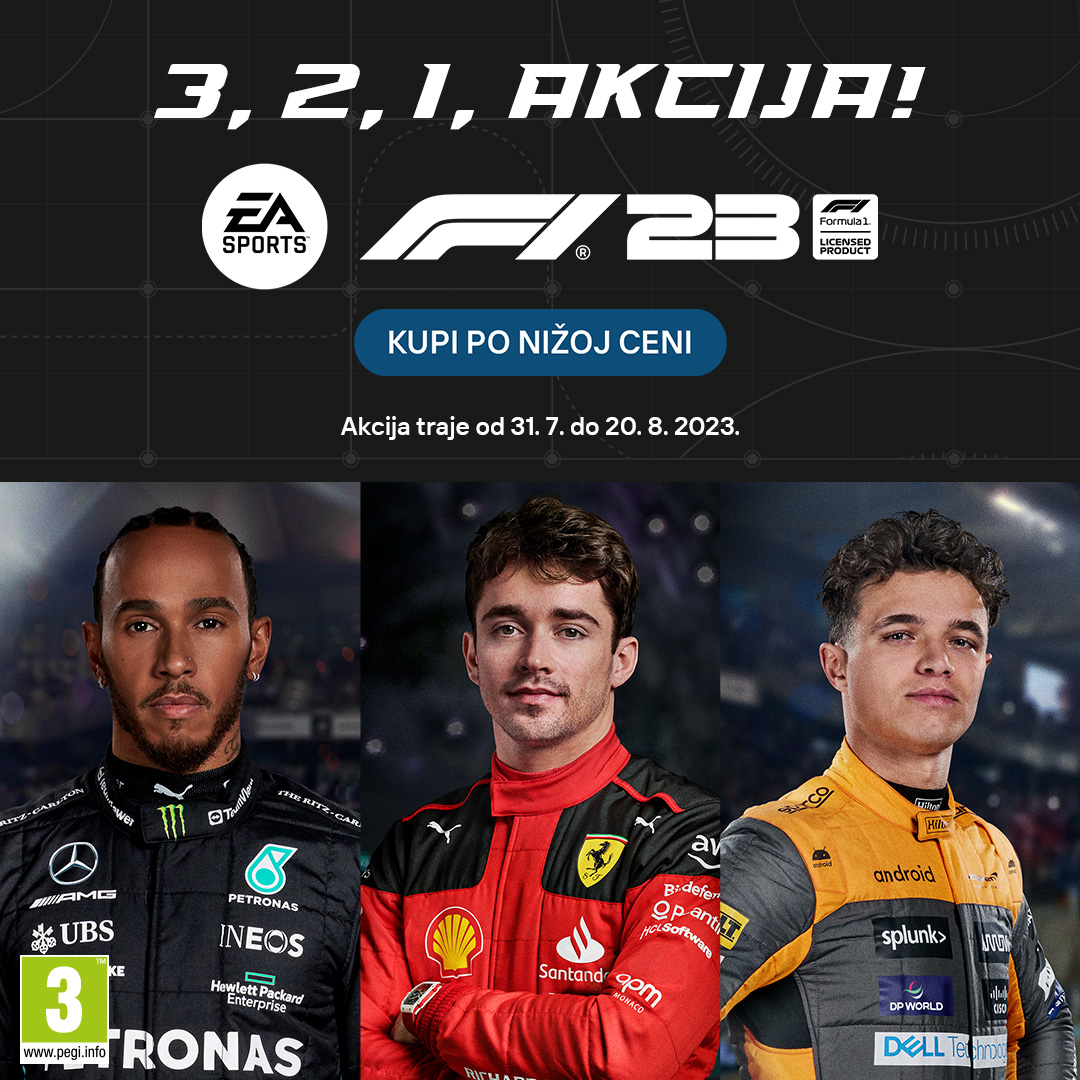 Gamesdoo's tweet photo. GameS akcija: 🏎️ F1 23 🏎️
https://t.co/kX6NMLKruk
Do 20. avgusta, hit Formula 1 23 je na akvijsom sniženju u https://t.co/EBTjygvZDP webshopu i maloprodajama.
#GameS #akcija #Formula1 #Foruma #F1 #Formula123 #F123 #EA #EASports https://t.co/3YmaTIan8z