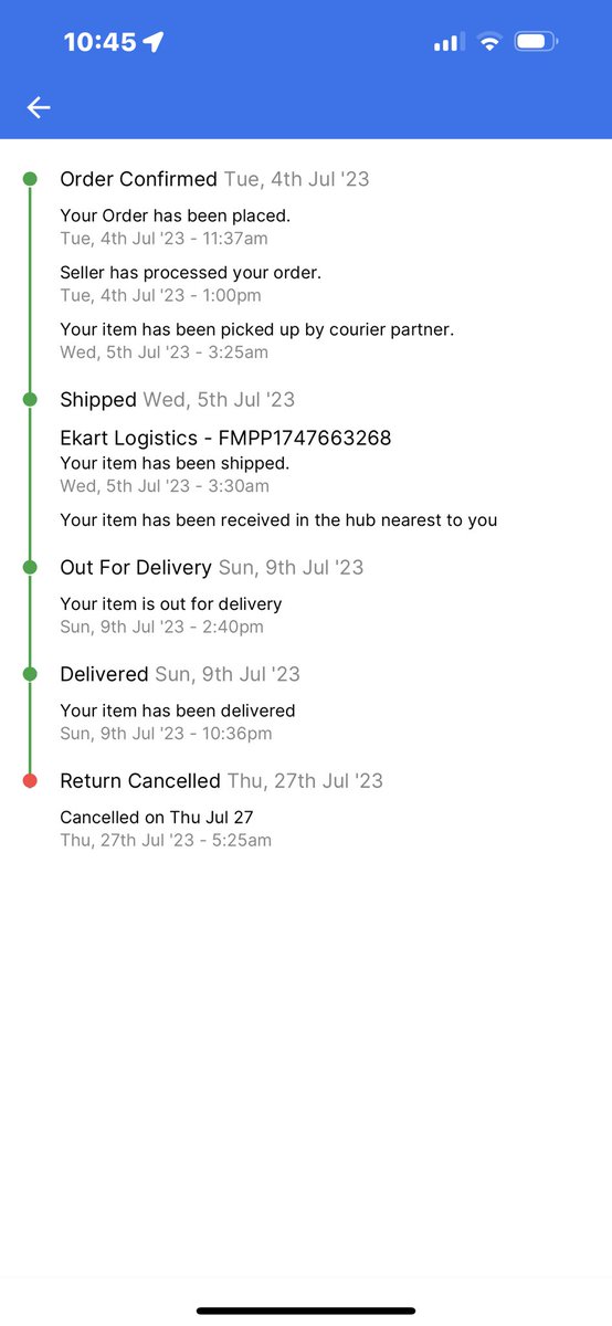 saanvi05's tweet photo. @flipkartsupport Dear @jagograhakjago Sir I Am Really Mentally Harassed By Flipkart From Last 2 Month They Did A Wrong Delivery And Canceling Refund From Last 2 Mnth Pls Do The Need Full Screen Shots Are Attached https://t.co/Kaeb2WyieZ