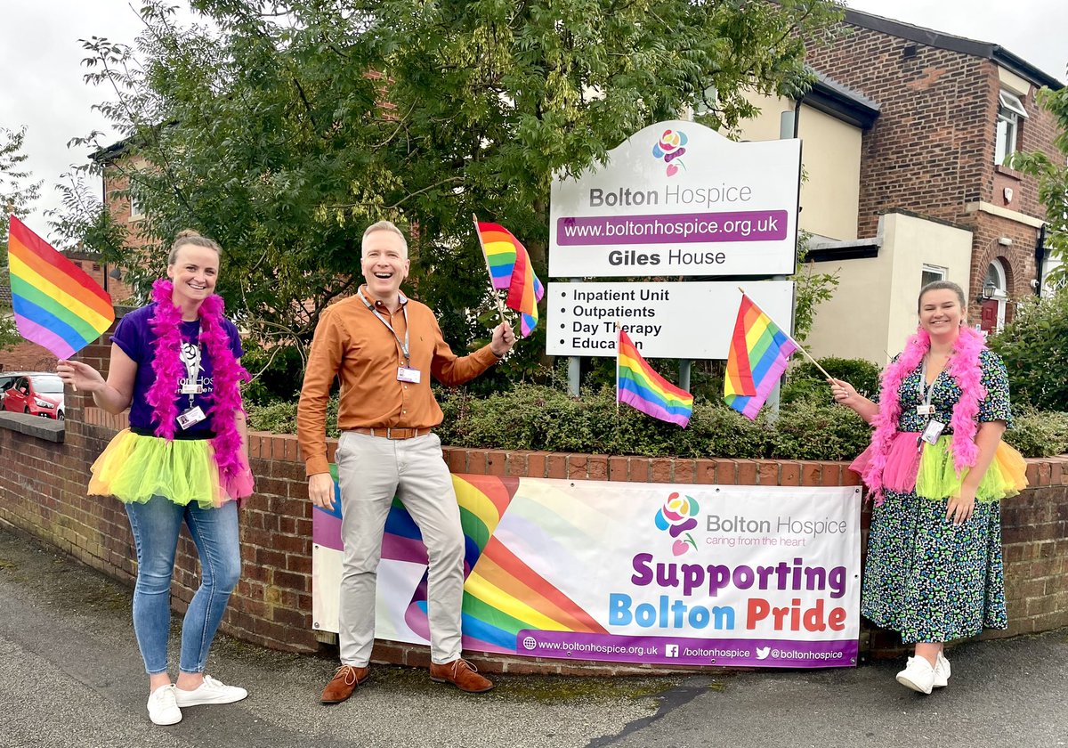 We're gearing up for @BoltonPride today here at Bolton Hospice! 🏳️‍🌈 We'll be joining the Parade through Bolton Town Centre tomorrow morning, so be sure to keep an eye out and give us a wave if you see us 😁