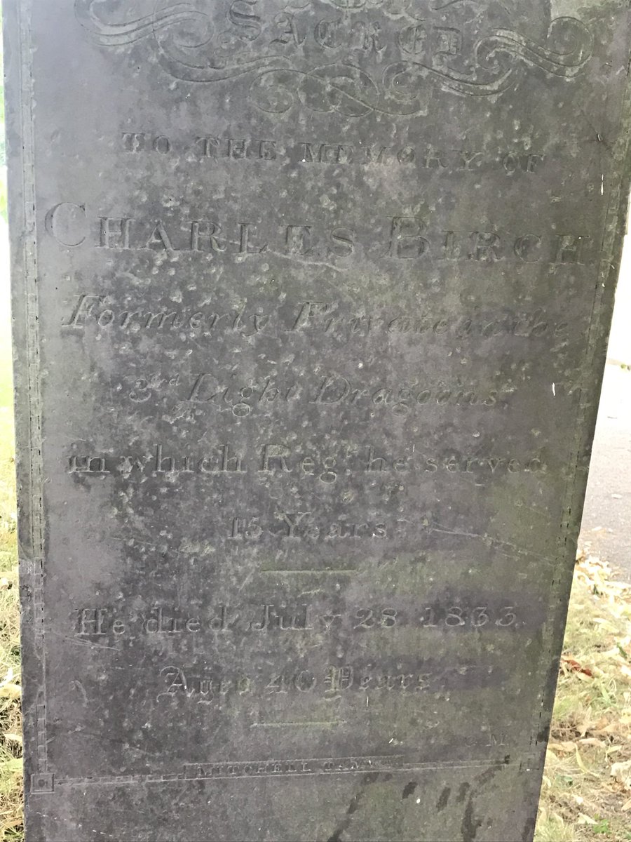 ⁦<a href="/WaterlooA/">Waterloo Association</a>⁩ ⁦<a href="/NRWGCharity/">Napoleonic & Revolutionary War Graves Charity</a>⁩ quiet unassuming place of rest for Private Charles Birch of the 3rd Light Dragoons, died this day 1833 in the village of Austrey, North Warwickshire.