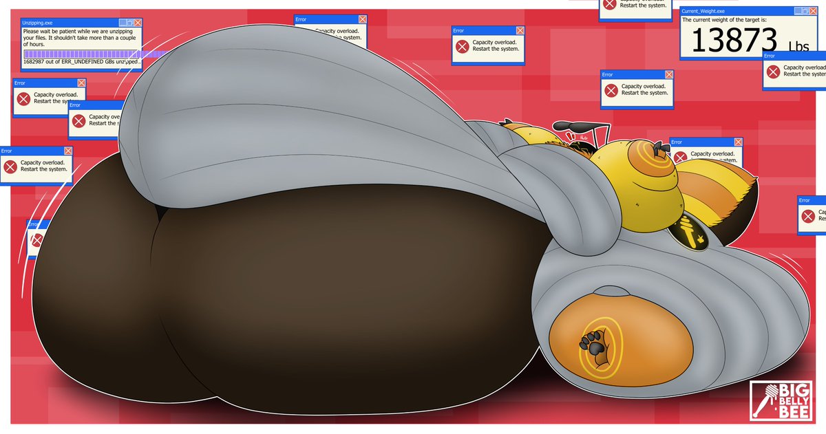 BigBellyBee's tweet photo. 🐝 Proto-Bee Weight Gain Drive - ROUND 5 🐝
He might have lost complete control a couple thousands pounds ago but he REALLY seems to want more and grow! Doing nothing but expanding and growing is doing it for him!
How much fatter is he gonna be next? ✨ https://t.co/DFIW3B9VDf