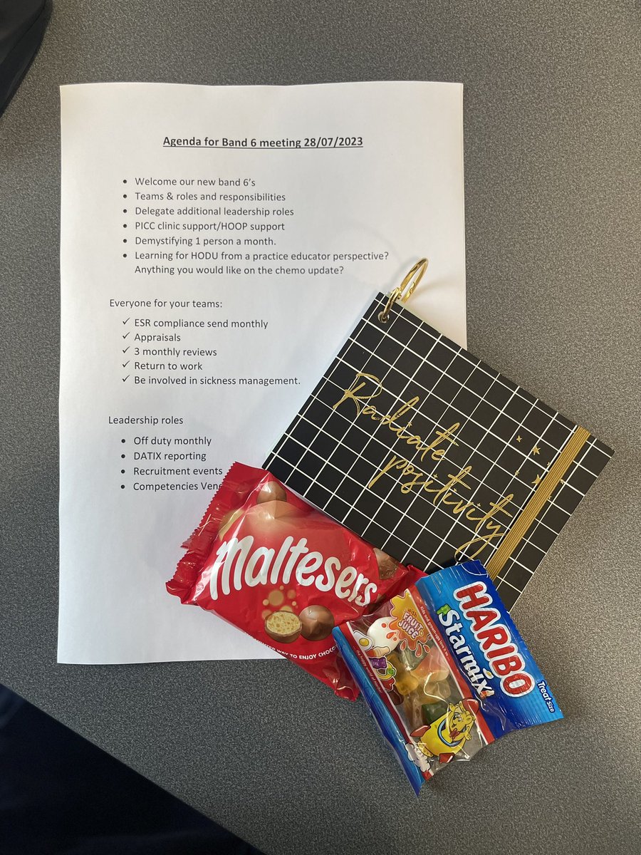 mariadark95's tweet photo. Band 6 meeting to share leadership &amp; management priorities within our area. To succession plan our wonderful band 5/6 leaders &amp; share all the positive work they do everyday to support the wider team. 

Very proud senior sister 💛 feeling grateful &amp; positive about our future. https://t.co/lzd3xx7jW6