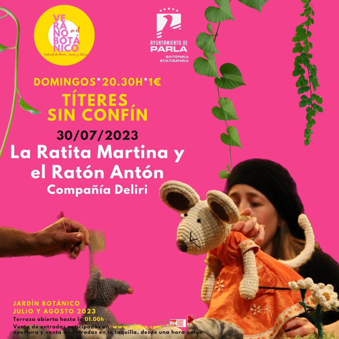 Buenos días, #Parla.
Hoy sábado 29 no puedes perderte a <a href="/vero_ferreiro/">Verónica Ferreiro</a> y <a href="/guitar_javi/">Javier Sánchez</a> con su nuevo proyecto “Camiño”: jazz, folk, clásica… y poemas en gallego
Y mañana, domingo 30, una divertida cita familiar: “La Ratita Martina y el Ratón Antón” de Deliri
Info 👉 <a href="/CulturaParla/">ParlaEsCultura</a>