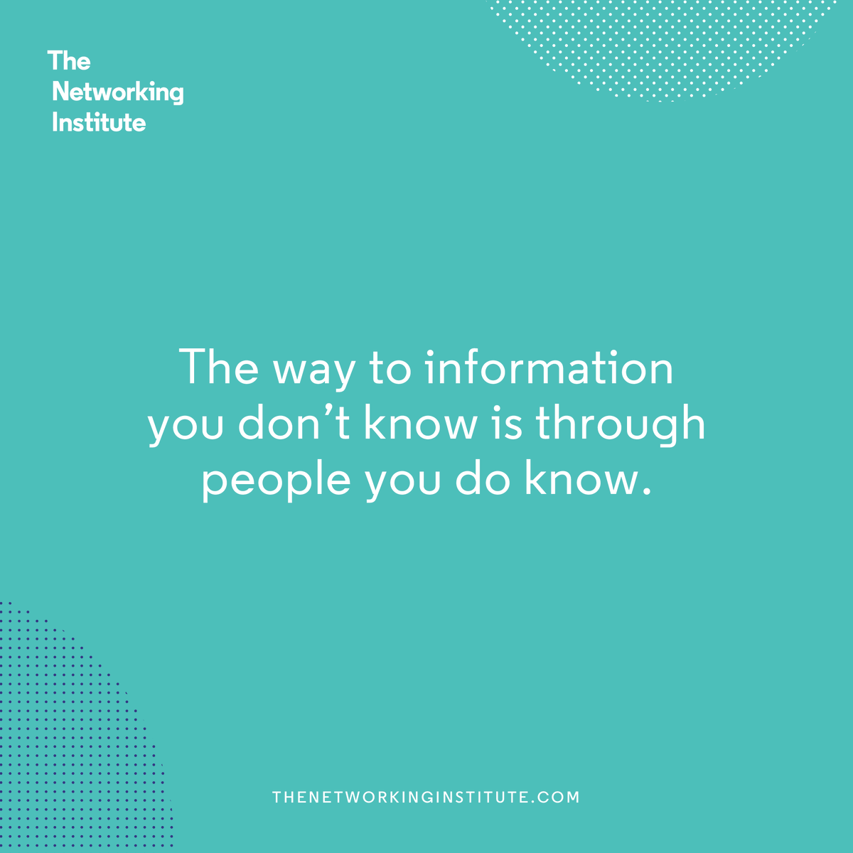 NetworkingInst's tweet image. Your network can be the source of network intelligence.

#networking #networkingtips #networkingadvice