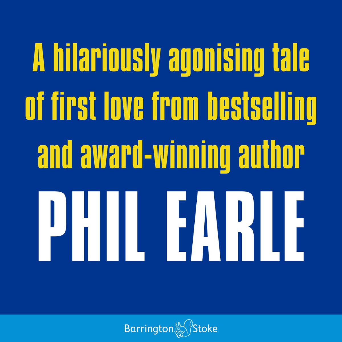 Hello. I wrote a new teen book about the humiliations of first love for <a href="/BarringtonStoke/">Barrington Stoke</a> . It’s not entirely fictional. Some of it, I’m afraid, happened to me. One of my favourite writers <a href="/holly_bourneYA/">Holly Bourne</a> said a nice thing about it. It’s out in Jan &amp; I love the cover. Thanks.