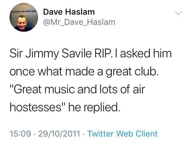 runners_up1976's tweet photo. To be fair, Dave Haslam doesn’t lack compassion when paying tribute to those that have passed away. https://t.co/J8P7lzpakD