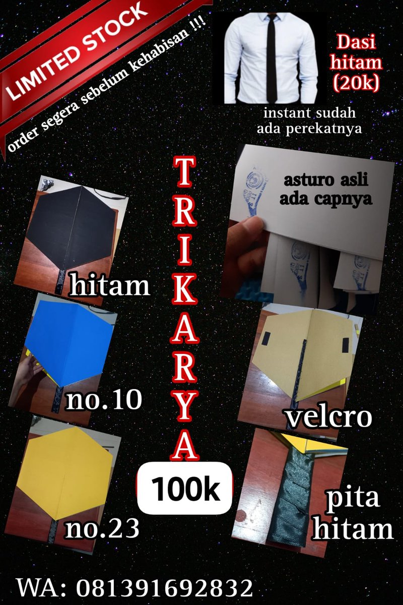 brownystr's tweet photo. Halooo GAMADA 2023 yang butuh Trikarya, Cocard, atau atribut lain bs ke temen aku yaa. 

Partnerku jualan atribut ppsmb taun lalu, tp krn aku dah ga di Jogja skrg dia sendiri, aku bantu promo aja.

Langsung aja wa dia https://t.co/hYNv3gbmJm 

#ppsmbpionir #gamada2023 #ppsmbugm https://t.co/2ZvklLMPGj