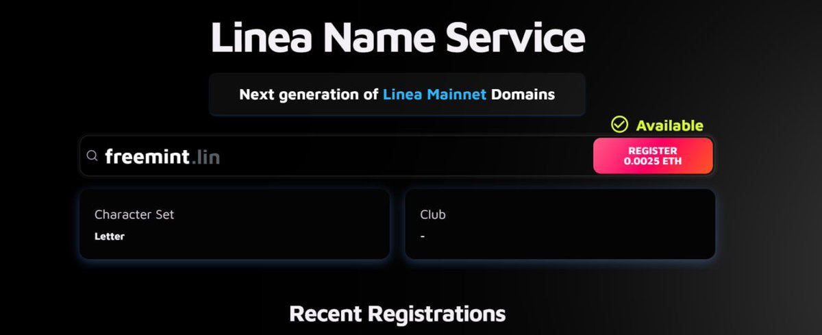 FallsReigan's tweet photo. #update #linea #domain
#ClaimName на Linea с прицелом на Airdrop
https://t.co/zVnLQE5pH0 — это доменный сервис на блокчейне Linea  1⃣Делаем бридж $ETH в Linea
2⃣Переходим на https://t.co/RfRd6VVnOw
3⃣Получаем домен https://t.co/SvLgW0b2pA