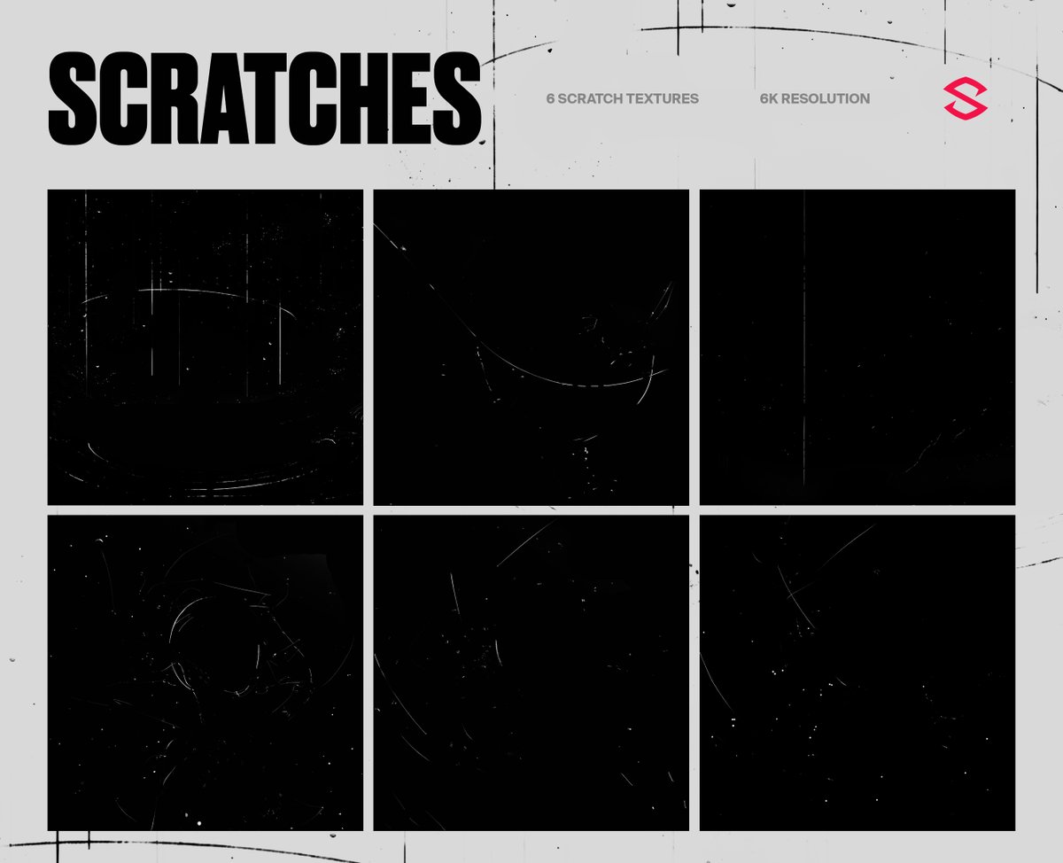 SesoHQ's tweet image. For my graphic designers,
I was having some more fun with dust & noise textures - This time in the theme of scratches.
And thought I'd share some free,
bit.ly/Sesos_Scratch_…