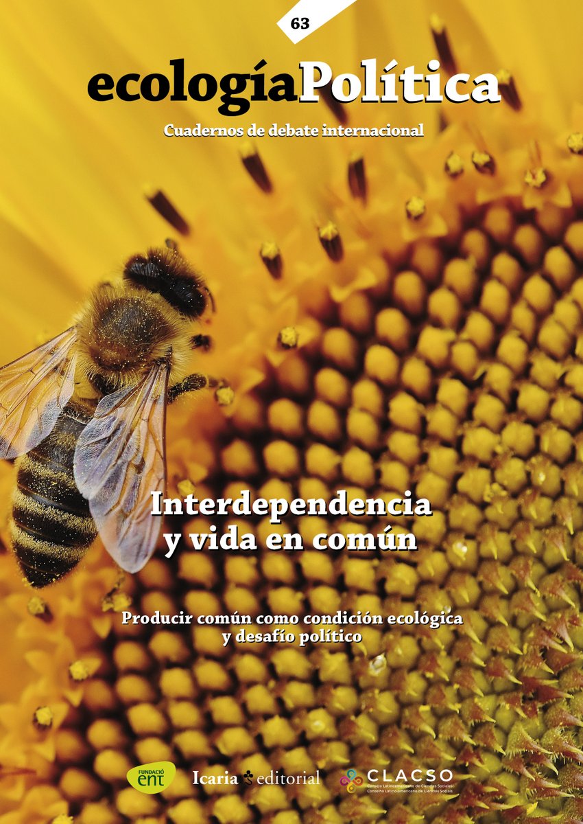 Revista_Eco_Pol's tweet photo. 🔓 LIBERADO nuestro número 📙🐝 #EP63 Interdependencia y vida en común https://t.co/742iAkJqPp 📚 Hasta ahora contenido sólo disponible para suscriptor@s ⚠️ Si no quieres esperar 1 año ⏰ SUSCRÍBETE 👉🏾 https://t.co/hHupuuHkdE #Interdependencia #ViaEnComun #EcologíaPolítica https://t.co/DmsRkgfByo