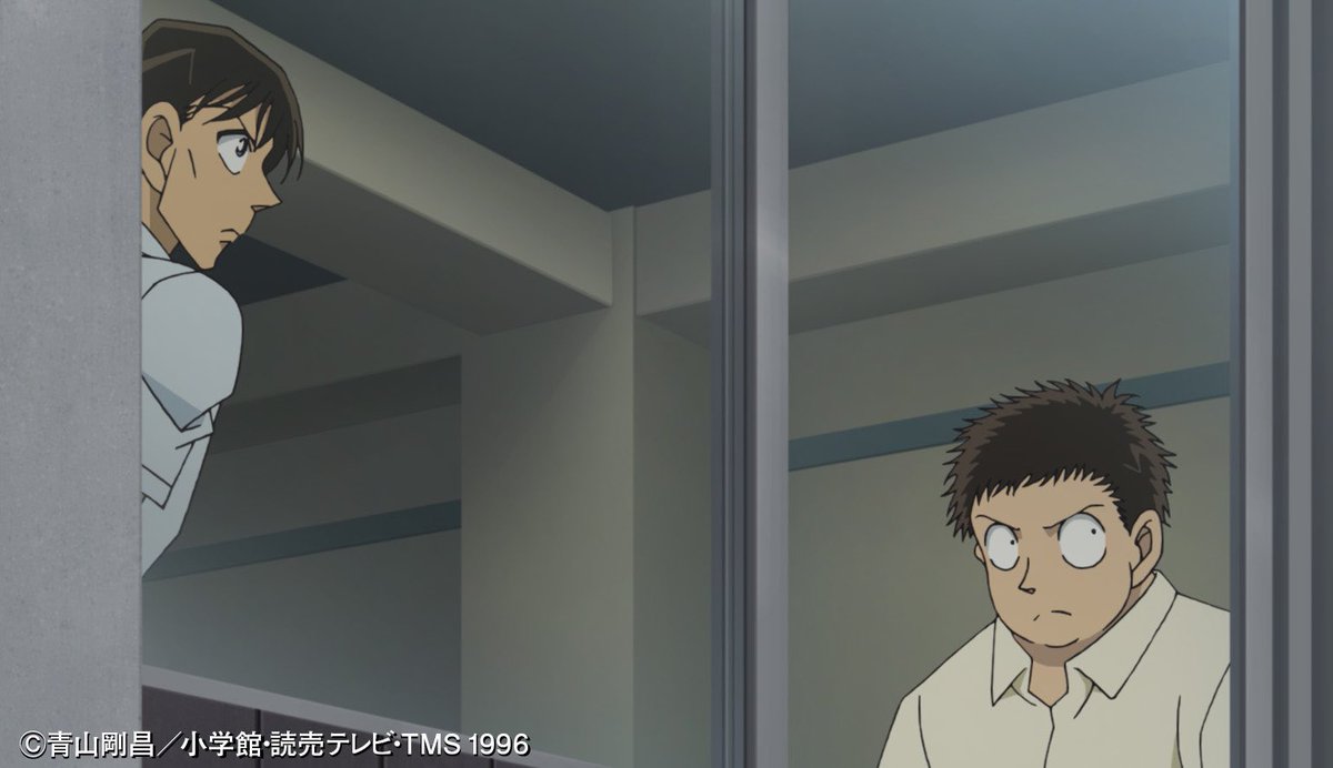 conan_file's tweet photo. マンションの一室で張り込み中の高木刑事と千葉刑事に気づいたボクと灰原、少年探偵団のみんなでその部屋に行ったんだ。
高木刑事と千葉刑事の説明では「犯人も分かってて謎解きもない事件」って言ってるんだけど、ボクには気になることが…。

「張り込み２」は、
7月29日(土)よる18:00放送だよ。 https://t.co/M9VAhx8nwp