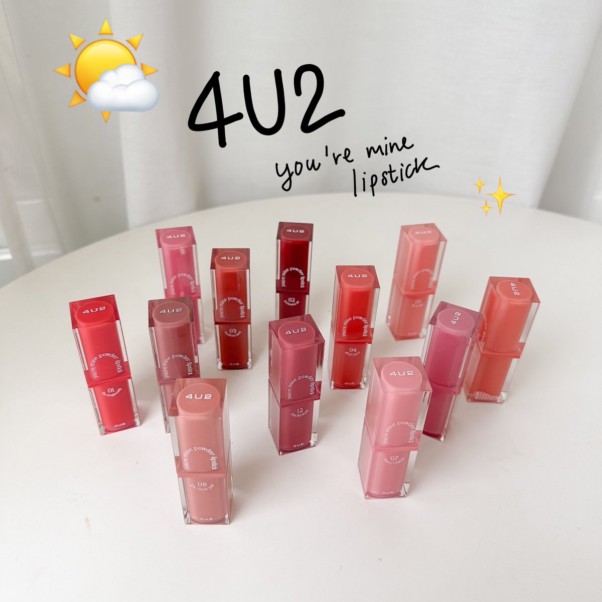 fhay_cotton_h's tweet photo. 4U2 Cosmetics เล่นใหญ่อีกแล้ววว ออกลิปเนื้อแป้งมา น้องเป็นซอฟท์แมท เนื้อแน่น นุ่มมมม ละมุนมากกกก ทาแล้วเบาสบายปาก ยิ่งเอามาเกลี่ยฟุ้งๆยิ่งสวยยยยย ติดทนพอสมควรเลยรุ่นนี้ https://t.co/7pazeYJBwO
