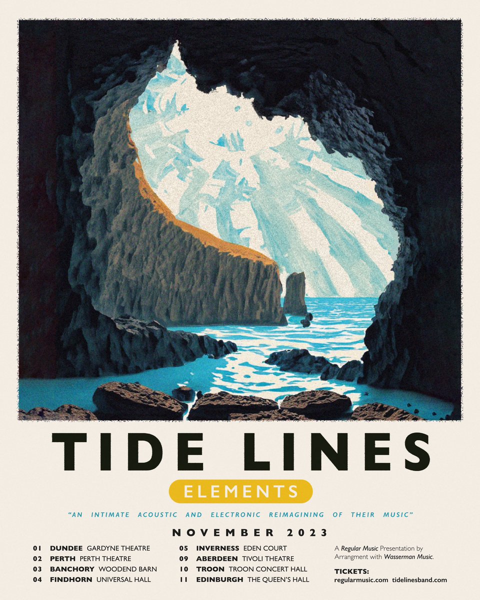 🌟 Tide Lines - ELEMENTS Tour - ON SALE NOW 🌊⛰️ General sale tickets can be purchased here: 👉 bit.ly/TideLinesShows Don't forget! You can now stream our new track Hardly Surprising! 🤗 🎧👉 lnk.to/HardlySurprisi…