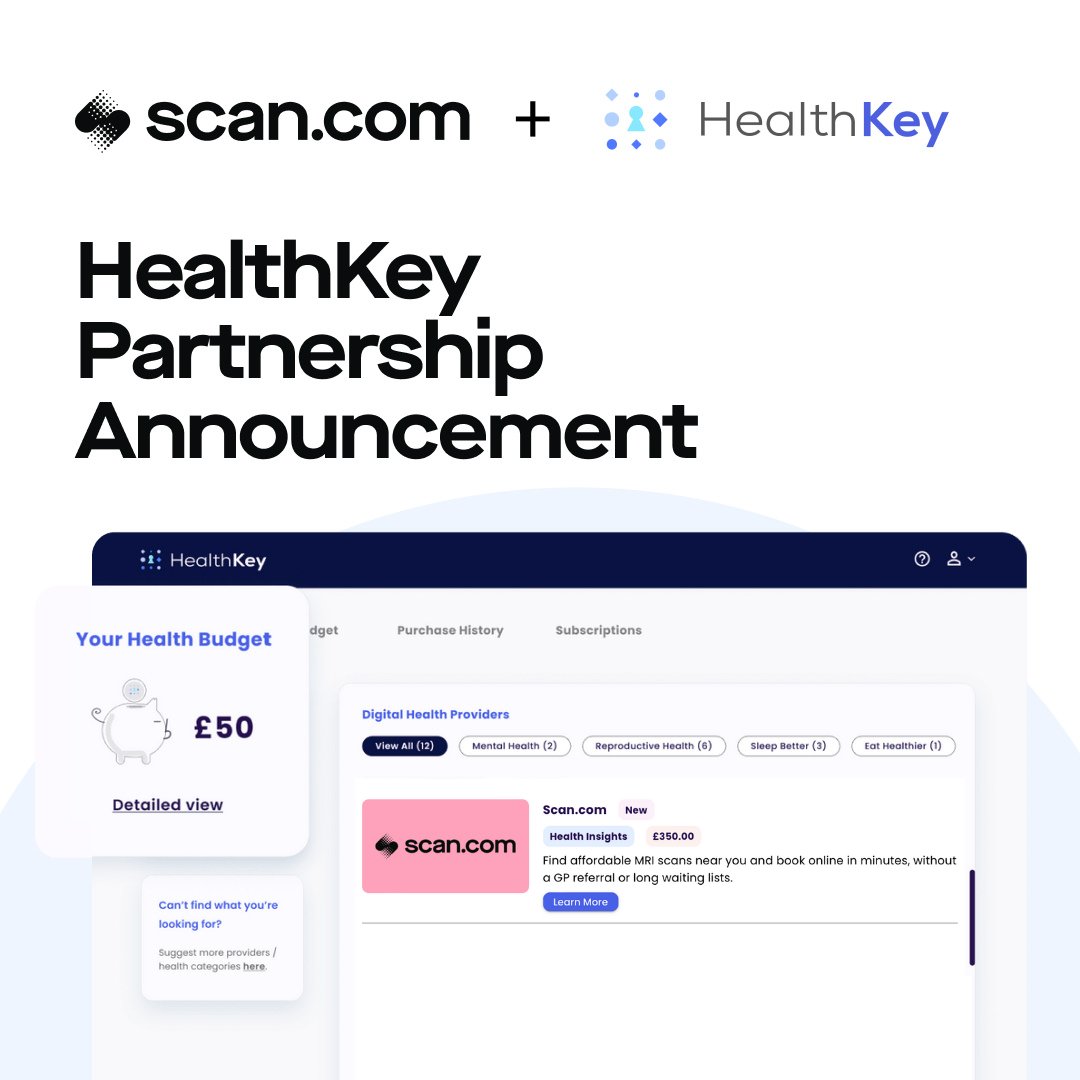 🗝️We’ve partnered with HealthKey, as the newest digital health provider listed on their API-first platform! Together, we'll connect payers, such as insurers and employers, with affordable, accessible imaging solutions for their people. Read more 👉shorturl.at/vwQRS
