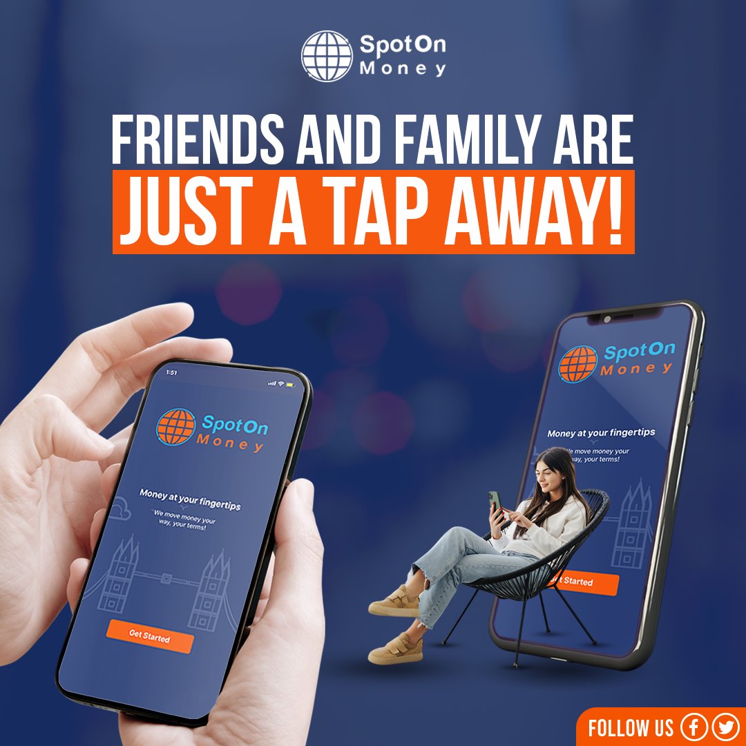 With SpotOn Money, you can easily and reliably send money to your loved ones. We've worked tirelessly to build trust among our customers, ensuring that your financial transactions are safe and secure. 

#moneytransfer