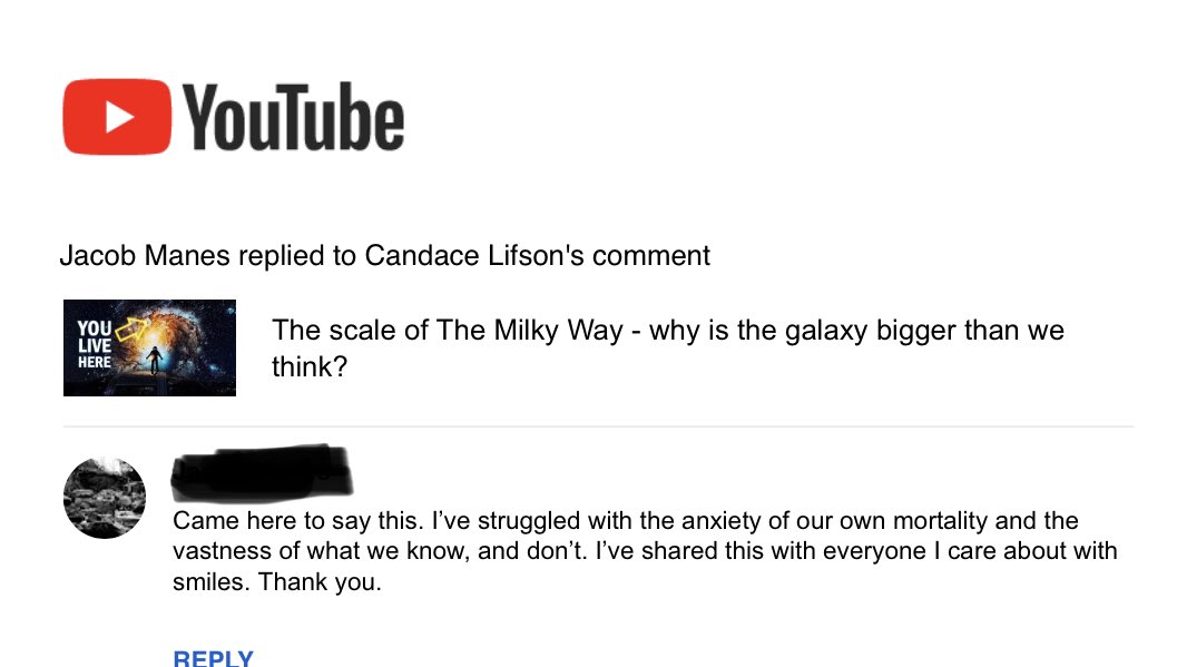 Epic Spaceman (@theepicspaceman) on Twitter photo My favourite comment from yesterday     youtu.be/VsRmyY3Db1Y #space #science #scicom #youtube #astronomy #universe #education #epicspaceman My favourite comment from yesterday     youtu.be/VsRmyY3Db1Y #space #science #scicom #youtube #astronomy #universe #education #epicspaceman
