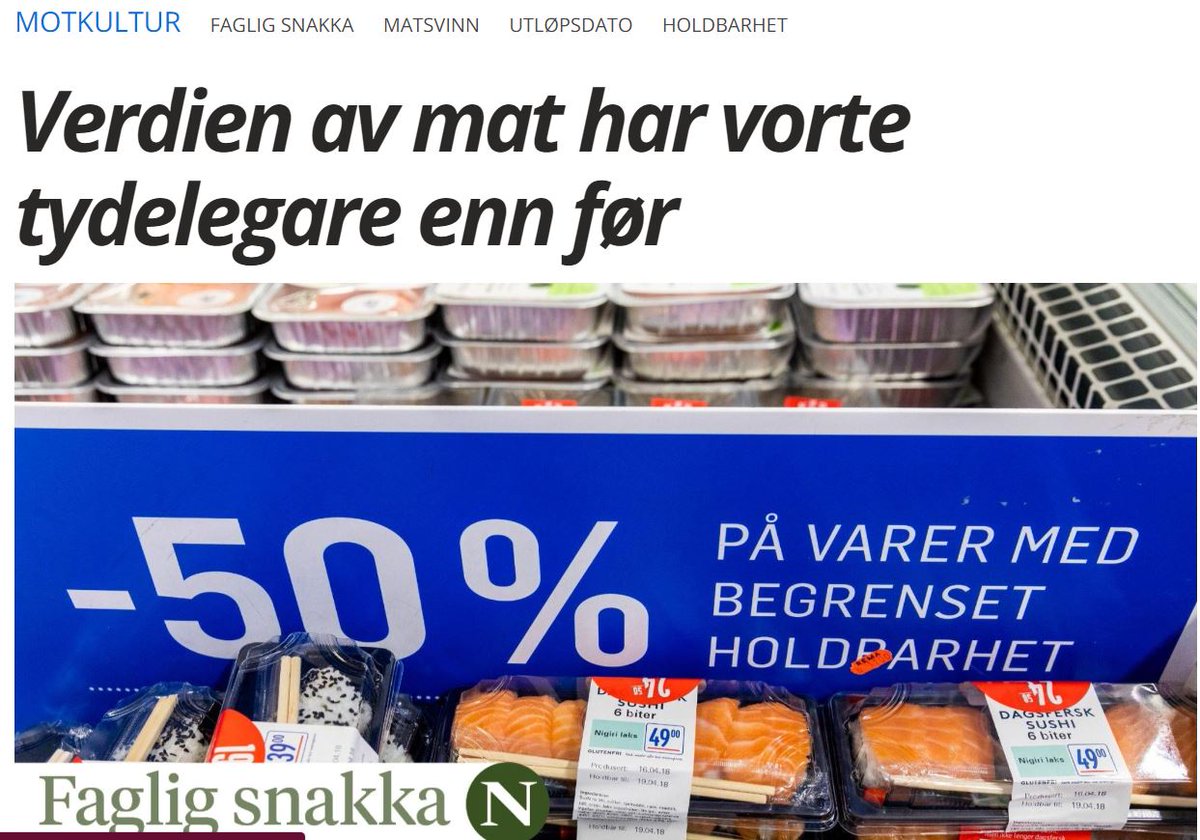 Kan tiltakene for å å få ned matsvinn gå på bekostning av mattryggheten? Særlig sommeren byr på utfordringer. Kan vi få til å ivareta både matsvinn, matglede og mattrygghet på en god måte? Ja mener forsker Taran Skjerdal i sitt innlegg i Nationen. 
rb.gy/4mrdw