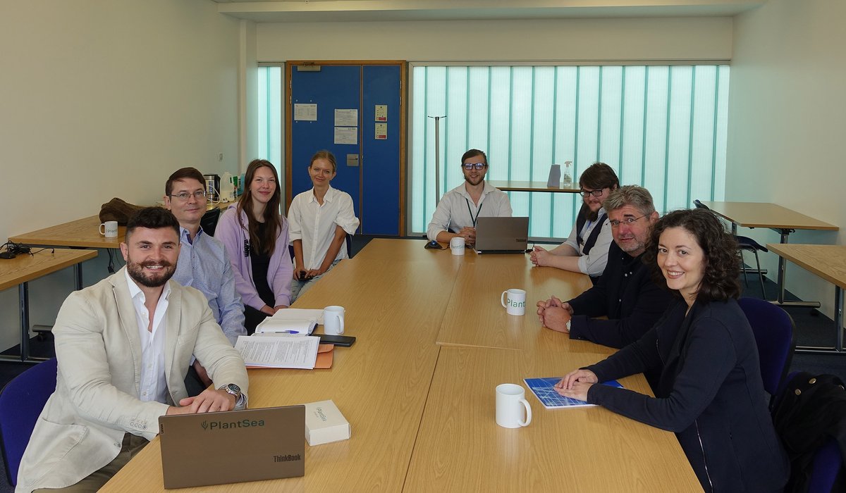 BCBangor's tweet photo. Great meeting with The Plantsea-Pack project team @theopticcentre, the new home for #PlantSea. Our project is working with #Olew and is backed by @innovateuk funding to develop innovative seaweed-derived water-soluble pods for personal care products. https://t.co/oXPjwOkZyp