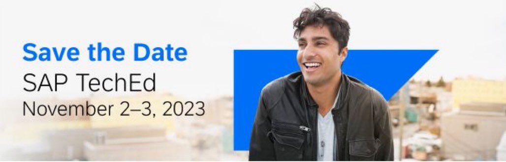 NaveenBanala (@banalanaveen) on Twitter photo Hello #SAPCommunity! 📣
Last 3days to win a golden pass to #SAPTechEd.
Submit ur proposals community@sap.com before Jul 31st.
Witness the finest talents take the demo stage at SAP #DemoJam at #SAPTeched Bangalore on November 2, 2023.✨
For more info lnkd.in/dRU_evx4?trk=p… Hello #SAPCommunity! 📣
Last 3days to win a golden pass to #SAPTechEd.
Submit ur proposals community@sap.com before Jul 31st.
Witness the finest talents take the demo stage at SAP #DemoJam at #SAPTeched Bangalore on November 2, 2023.✨
For more info lnkd.in/dRU_evx4?trk=p…