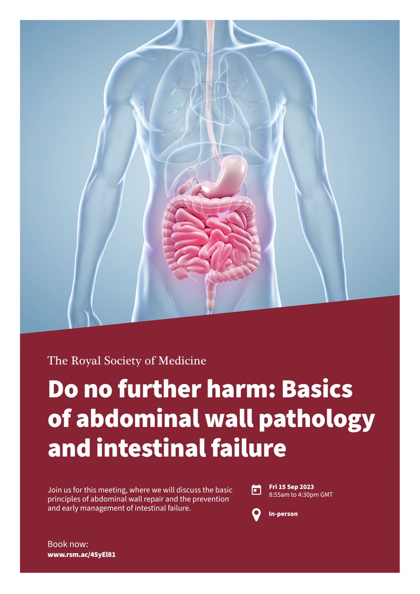 Akash Mehta (@am_colorectal) on Twitter photo Join us for this exciting study day focusing on the prevention and management of intestinal failure and abdominal wall pathology at the RSM <a href="/ACPGBI/">@ACPGBI</a> <a href="/StMarksHospital/">St Mark's Hospital</a> <a href="/Dukes_Club/">The Dukes' Club</a> Join us for this exciting study day focusing on the prevention and management of intestinal failure and abdominal wall pathology at the RSM <a href="/ACPGBI/">@ACPGBI</a> <a href="/StMarksHospital/">St Mark's Hospital</a> <a href="/Dukes_Club/">The Dukes' Club</a>