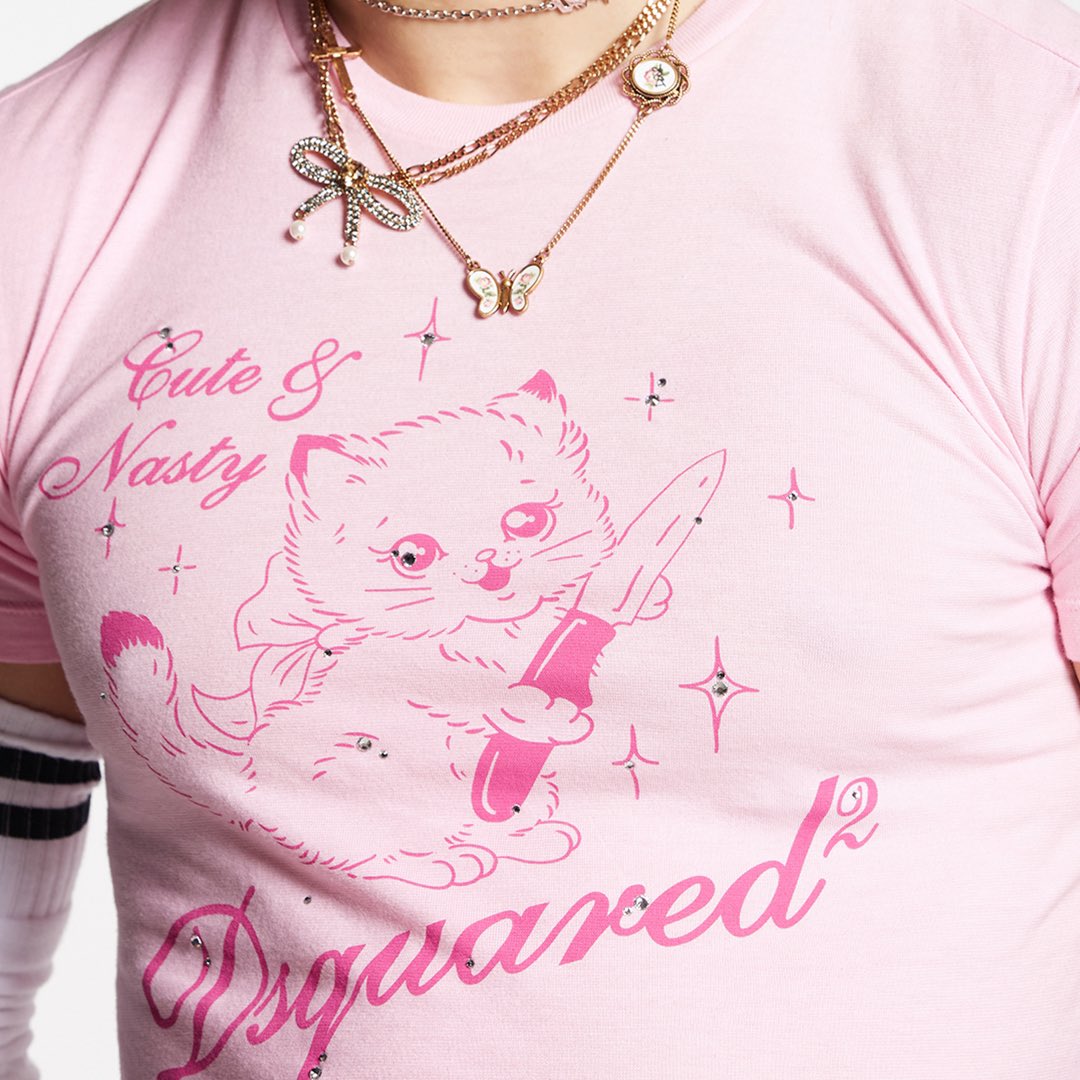 Keepin' it cute & nasty 🐱💕 #DSQUARED2 #D2NAUGHTY