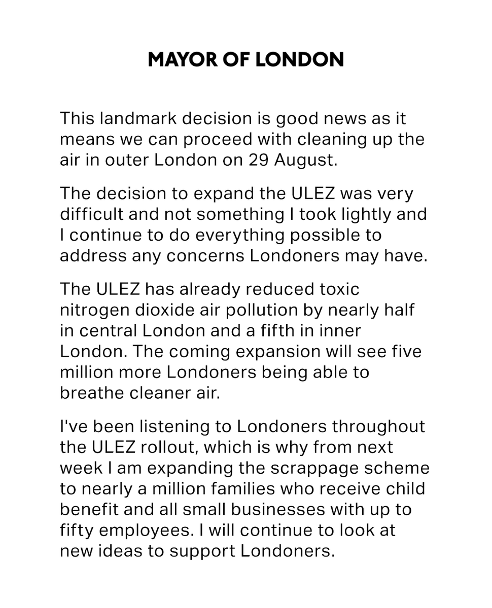 Mayor of London, Sadiq Khan tweet media