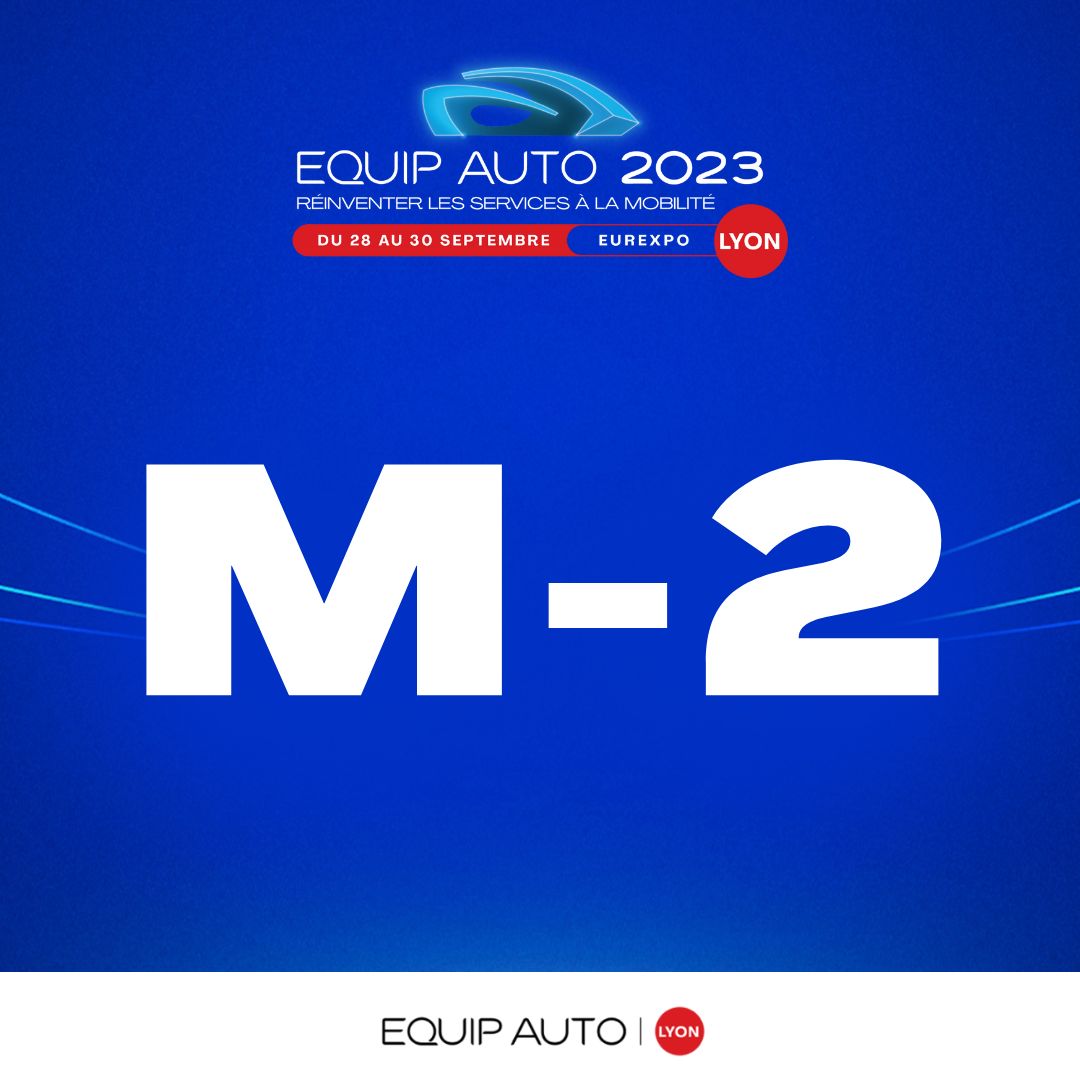 📢 M-2 : Le compte à rebours commence !  
À seulement 2 mois du salon #EQUIPAUTO Lyon, le plus grand événement automobile de l'année approche à grands pas, êtes-vous prêts à découvrir les dernières innovations du secteur et rencontrer les acteurs clés de la filière ? Nous vous