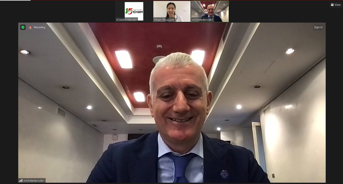 IchamV's tweet photo. Coming soon - Interview section between ICHAM Chairman Michele D'Ercole and VTV4 on the State visit by President Vo Van Thuong to Italy.
#icham #interview #tradepromotion #interview https://t.co/o9vhbupq3O