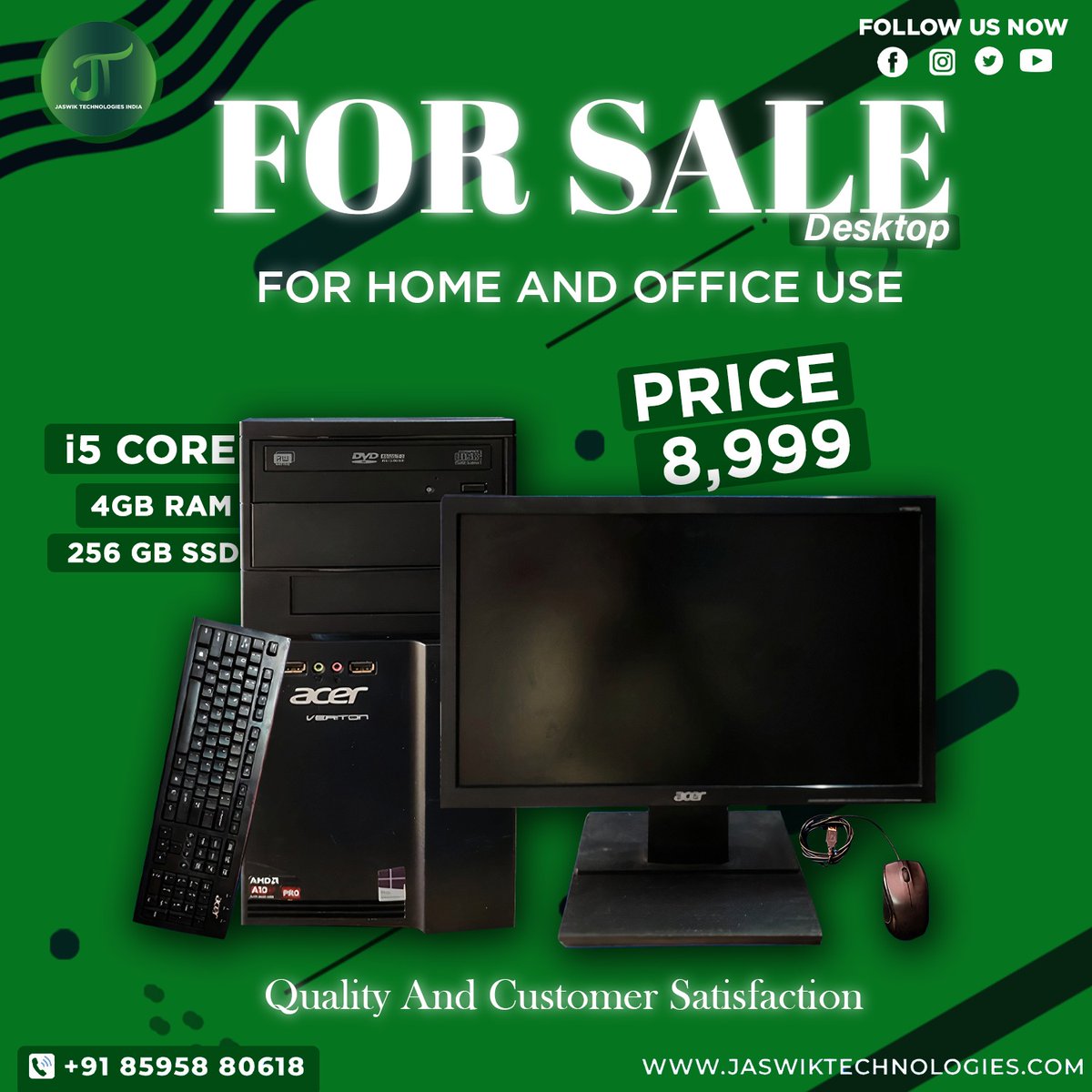 jaswiktech's tweet image. &quot;Unleash the Power of i5 📷 Elevate your computing experience with blazing speed and seamless multitasking. Unleash your potential with our i5 computers! 📷
.
.
.
.
.
#PowerfulComputing #i5Processor #FastAndEfficient #TechRevolution #PerformanceBoost #SeamlessMultitasking