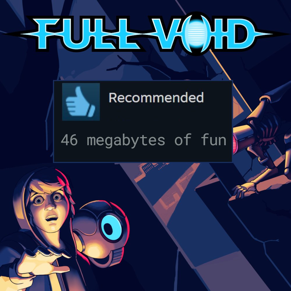 outofthebit's tweet photo. Living up to our name and squeezing fun out of every bit... 😜 #OutOfTheBit
Thanks #SteamCommunity for noticing our passion for byte-size packages.
And thank you for reviewing #FullVoid. It means so much to us!
https://t.co/FxAJ7X95iu
#IndieGame #LessIsMore #FollowFriday https://t.co/1g5LrwRnIJ