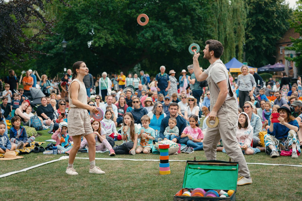 HatFair's tweet photo. Who needs Take That when you've got Tape That!?
Thanks @culture_ireland for supporting @handsdowncircus in coming to Hat Fair this year!
📸 Adrienne Photography
#TapeThat #OutdoorArts #HelloWinchester https://t.co/lNPNzQ2MSh