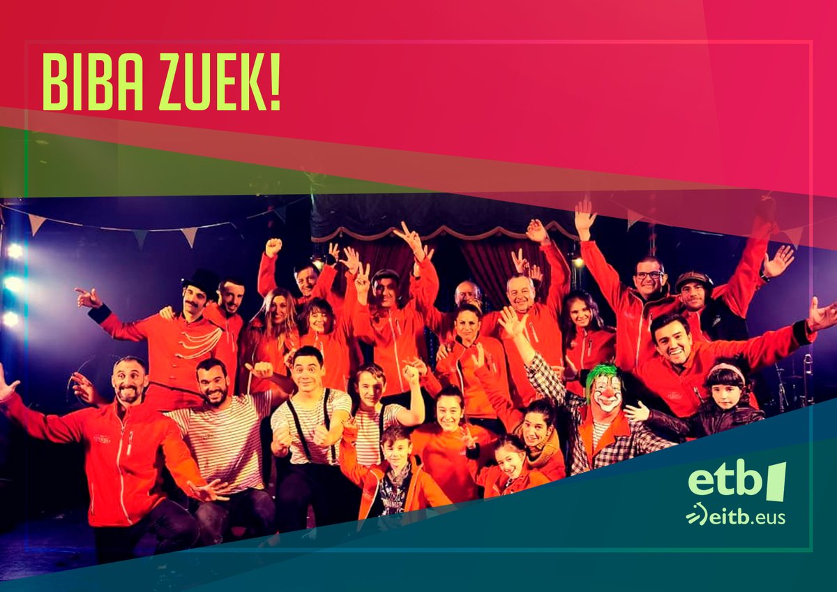 📍"Gure Zirkua"-ko Iker Galartza, Ekain Ibarguren eta Lur Aranburu kideak izango ditugu #BibaZuek saioan seigarren denboraldiko nobedadeez hizketan! <a href="/GureZirkua/">Gure Zirkua</a> 

📷18:00etatik 19:45etara, #ETB1-en eta <a href="/euskaltelebista/">ETB</a> -ko webgunean!

eitb.eus/eu/telebista/p…

<a href="/EITBofiziala/">EITB</a>