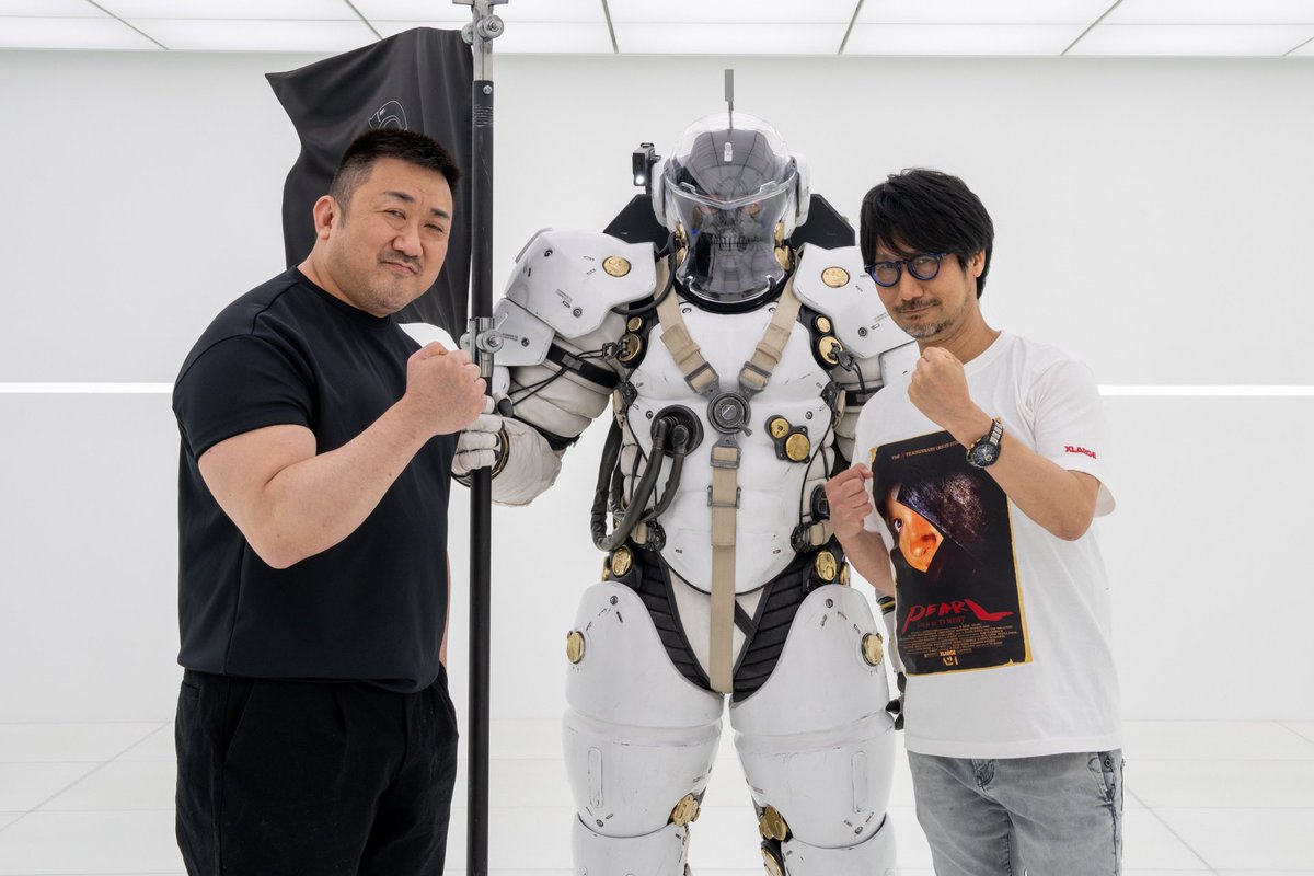 Kojima_Hideo's tweet photo. マ・ドンソクさんと。 https://t.co/Vj11FzPrJ4