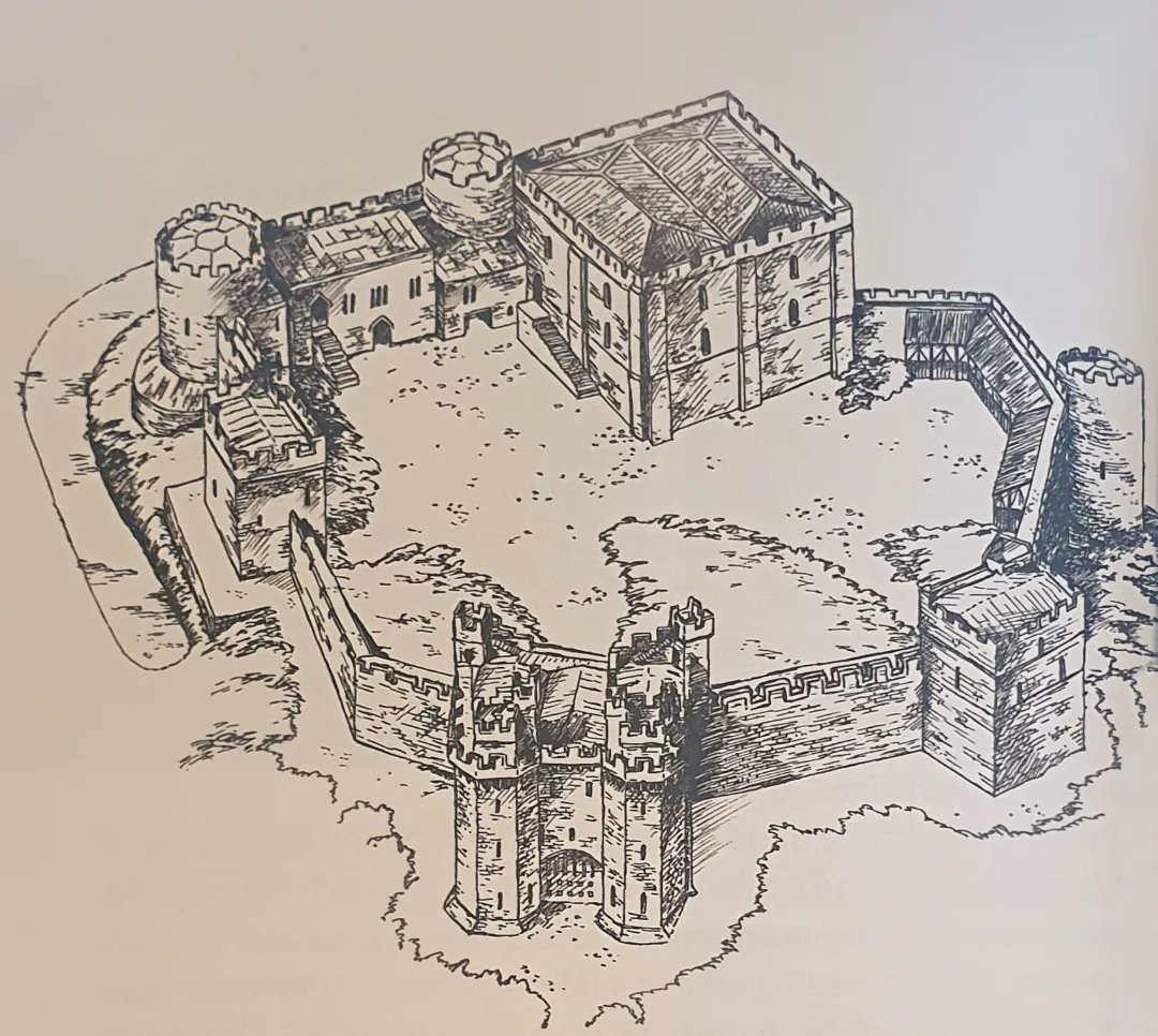 philmartin26's tweet photo. Did you Know: A half Moat once existed towards the South West of Lancaster Castle as seen in this artist's impression of the Castle depicting the structure in 1410

The remains of this moat were still visible in the 19th century as written by 1st hand accounts of Lancastrian's https://t.co/LcII9VJlRU