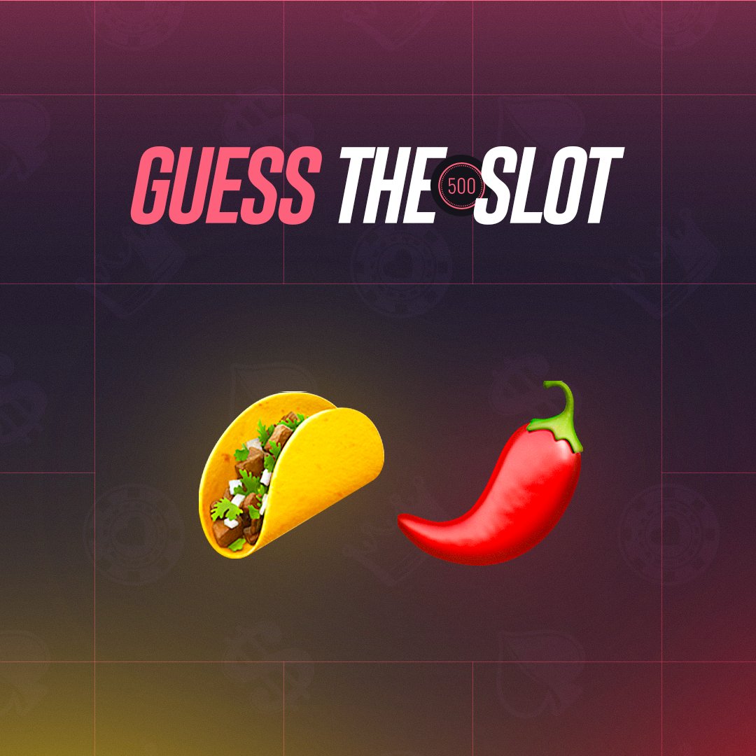Can you guess the slot? 🌮🌶️

RT for a chance to win $50! 💸