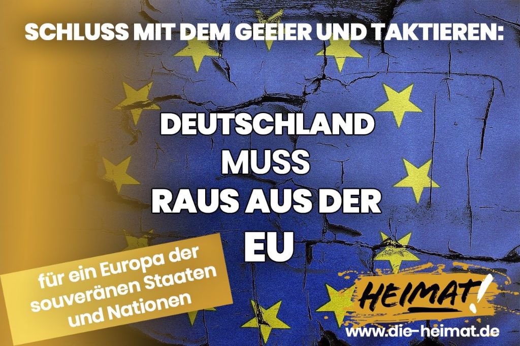 FrankFranz's tweet photo. Schluss mit dieser EU! 
Für ein Europa souveräner Nationen. https://t.co/9Qe8arsSbf