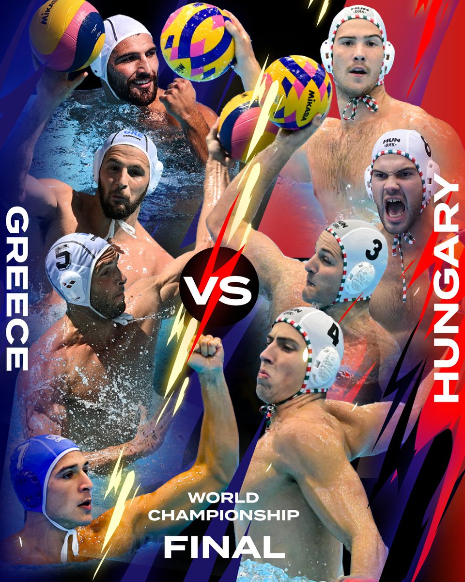 WorldAquatics's tweet photo. Only one will be World Champion 🏆 #WaterPolo #AQUAFukuoka23 https://t.co/gbWPjPaqCA