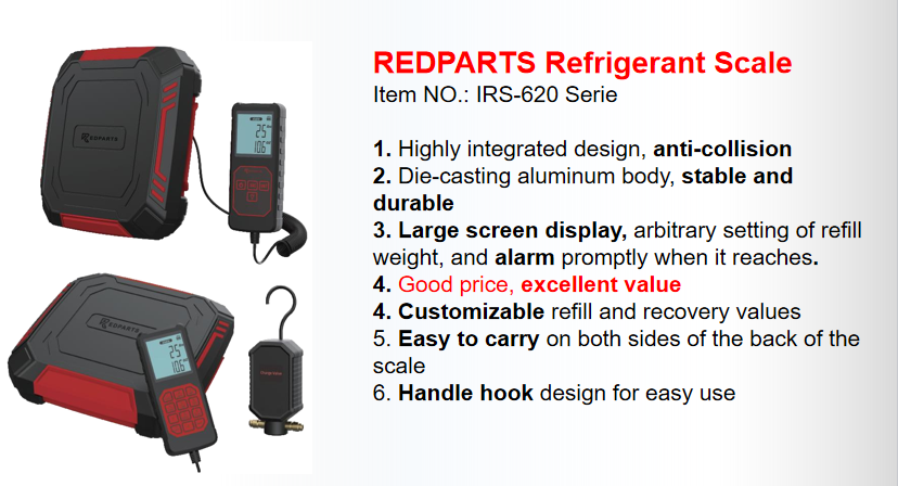 LucenaZhang's tweet image. #REDPARTS Refrigerant Scale

😁 Can set values.
😁 Die-casting aluminum body, stable, durable
😁 Anti-collision and anti-slip protection cover.
😁 High bright backlight display, fearless of dark 
#refrigerantscale #digitalscale #hvacservice #hvacinstallation #icool #redparts