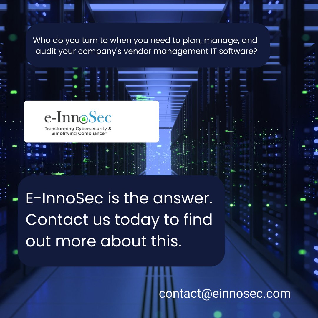 charpeln's tweet photo. A framework for IT/Business Vendor Management - As the world's leading IT/Business Vendor Management company.
#eInnosec #cybersecurity #dataprotection #contactus #consulting #itadvisory #HIPAA #NIST #riskmanagement #riskassessment #FFIEC #assessment #thecybersecurityhub https://t.co/JWOuTpVF57