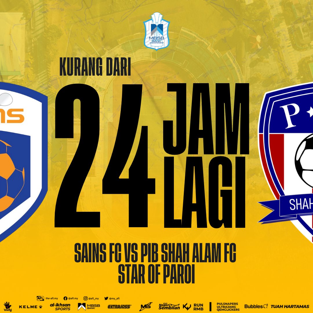 fc_sains's tweet photo. KURANG DARI 24 JAM LAGI! 
Lagi sekali admin ingatkan, esok kito main POTANG tau! Jumpa POTANG esok! https://t.co/rWdIZH0v8P