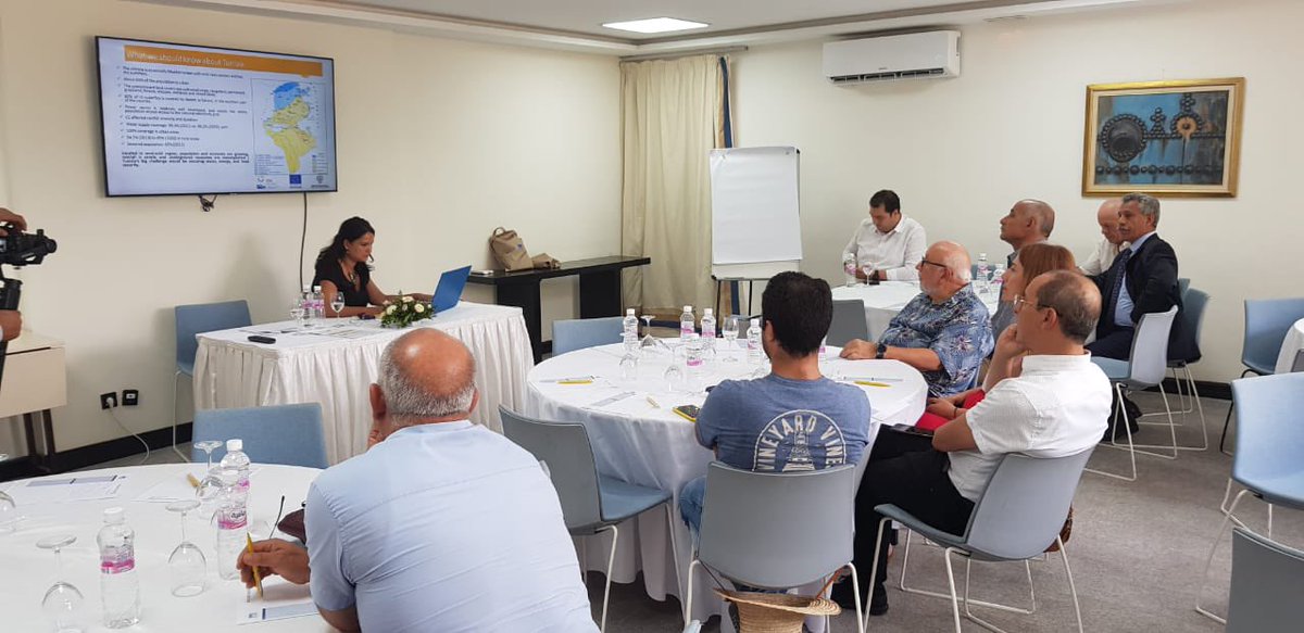 femisenetwork's tweet photo. Day3⃣:Olfa Sebai(ANPE)🇹🇳presents White Paper3 produced by #FEMISE as part of @WefCap,"Towards governance of Water-Energy-Food Nexus🇹🇳 in face of Insecurities”to get national policy makers feedback for real #Nexuspolicies in Policy Accelerator Workshop at WEF capitalization week🇹🇳 https://t.co/mxfYXsWfVo