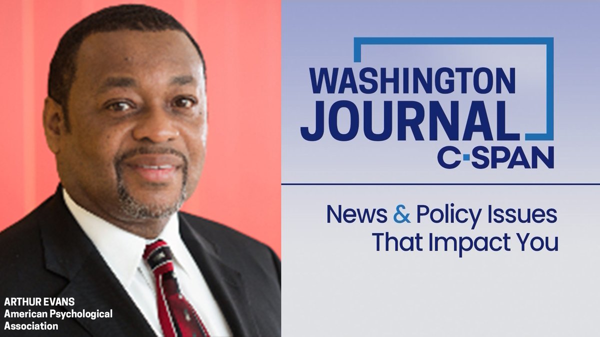 SAT| American Psychological Association (@APA) CEO Arthur Evans (@ArthurCEvans) discusses access to mental health care and President Biden's new proposal to push insurers to cover those services. Watch live at 8am ET.