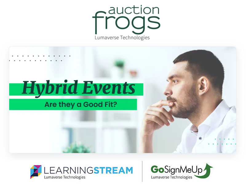 GoSignMeUp's tweet photo. Hybrid Events: Are they a Good Fit?
https://t.co/HeJjwB8liJ
#gosignmeup #learningstream #auctionfrogs #lumaverse #software #app https://t.co/SSnSlz0fsI