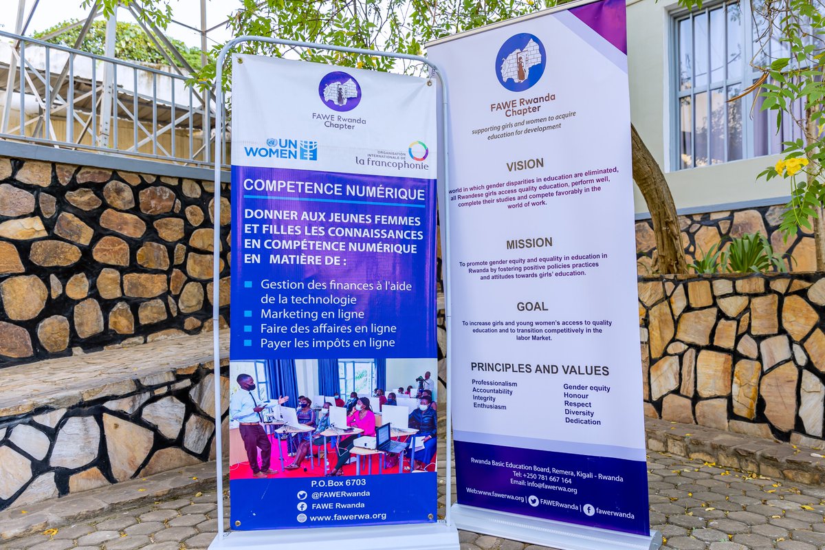 FAWERwanda's tweet photo. So far the FAWE Rwanda career women center has supported over 350 young women in entrepreneurship and digital skills. These women have also been linked to mentors #entrepreneurship, Mentorship #Empowerment https://t.co/8U2umIThrq