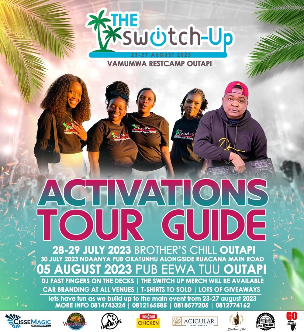TheSwitchUpNam's tweet photo. We are chilling with the brothers this weekend 🔥🔥If you're in Outapi come through through fam💯
#ActivationO2
#SwitchUpGang
#BrothersChillOutapi https://t.co/qJm6MTXi6Q