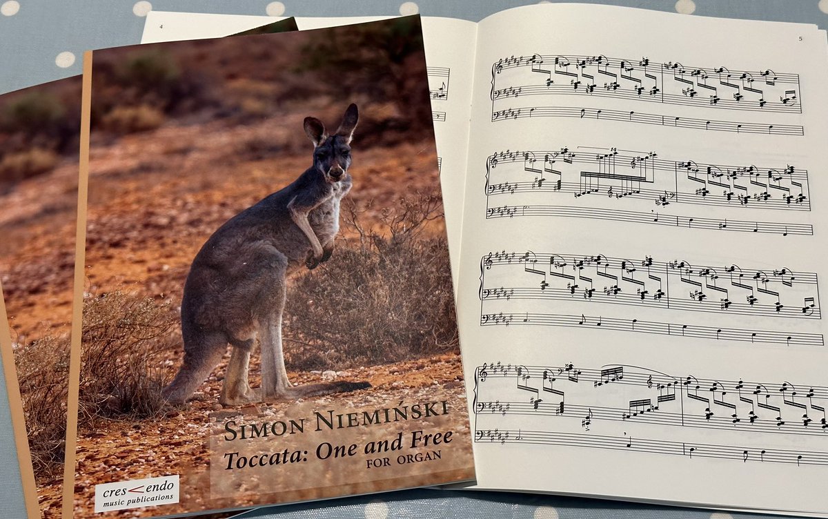 Thanks @crescmusicpubs for publishing my organ piece! You can hear it at youtu.be/nQbwF5CzVuY and buy it at crescendomusicpubs.com.au/items.php. Fair dinkum!