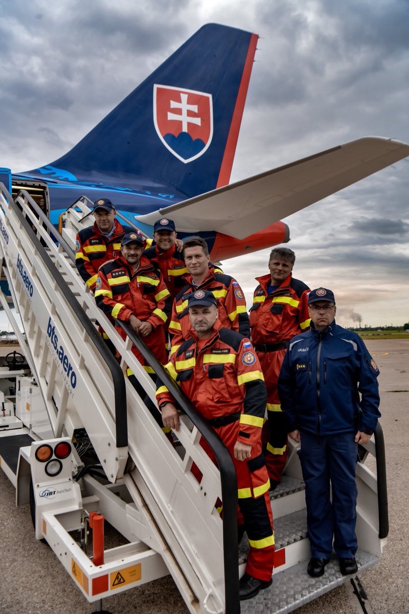 #Slovakia might be a small country, but the world can count on us. Nine days of fighting wildfires, helping saving lives in #Greece #Rhodes. Best of luck to the rotating unit heading there, take care and be safe. @PrimeministerGR