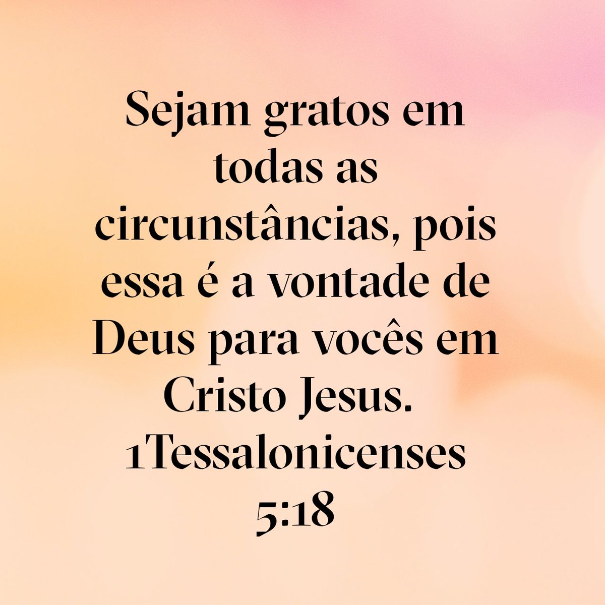 bibliaminuto's tweet photo. Sejam gratos em todas as circunstâncias, pois essa é a vontade de Deus para vocês em Cristo Jesus.
1Tessalonicenses 5:18 https://t.co/k6Ro3lhLgc