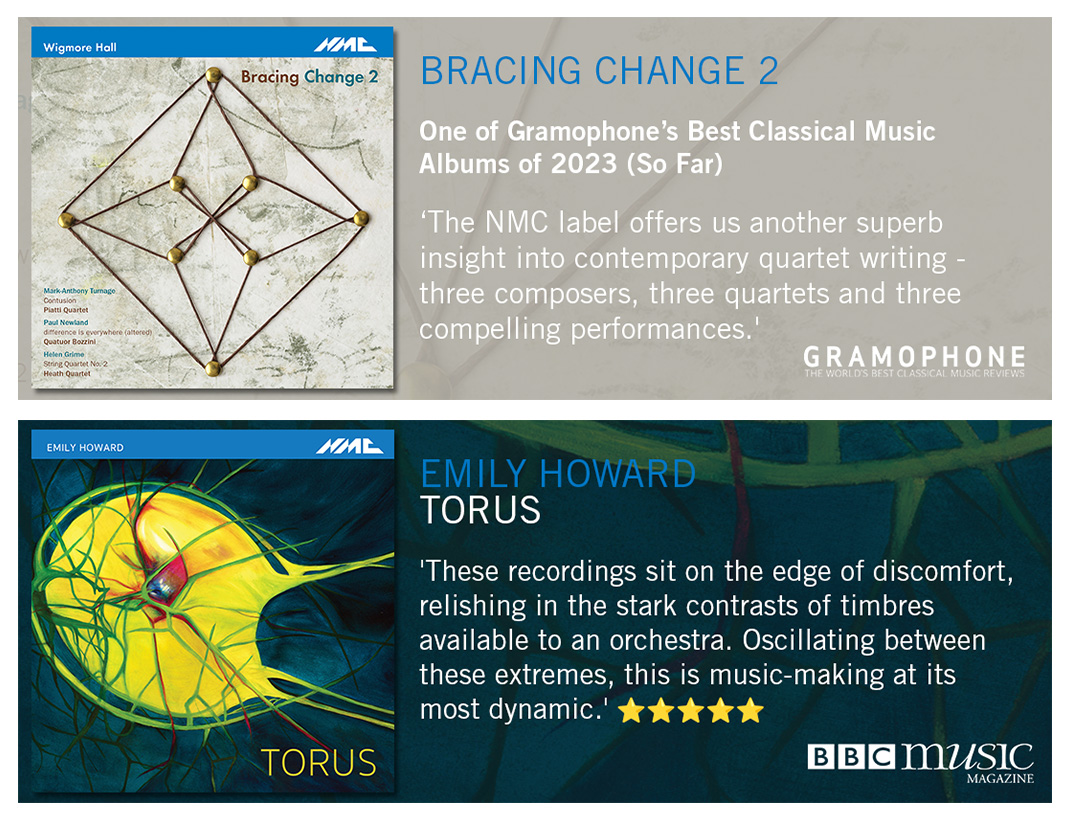 NMC Recordings (@nmcrecordings) on Twitter photo The first half of 2023 was a cracker for NMC! Here's a little round-up of the awards and reviews our releases have received so far this year 🏆
Browse them all on the NMC shop: nmc-recordings.myshopify.com/collections/ne…
<a href="/EHowardComposer/">Emily Howard</a> <a href="/PiattiQuartet/">Piatti Quartet</a> <a href="/heathquartet/">Heath Quartet</a> <a href="/QuatuorBozzini/">Quatuor Bozzini</a> The first half of 2023 was a cracker for NMC! Here's a little round-up of the awards and reviews our releases have received so far this year 🏆
Browse them all on the NMC shop: nmc-recordings.myshopify.com/collections/ne…
<a href="/EHowardComposer/">Emily Howard</a> <a href="/PiattiQuartet/">Piatti Quartet</a> <a href="/heathquartet/">Heath Quartet</a> <a href="/QuatuorBozzini/">Quatuor Bozzini</a>